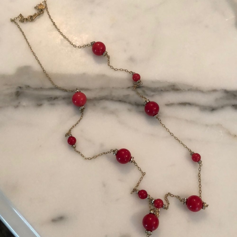 Red and gold necklace